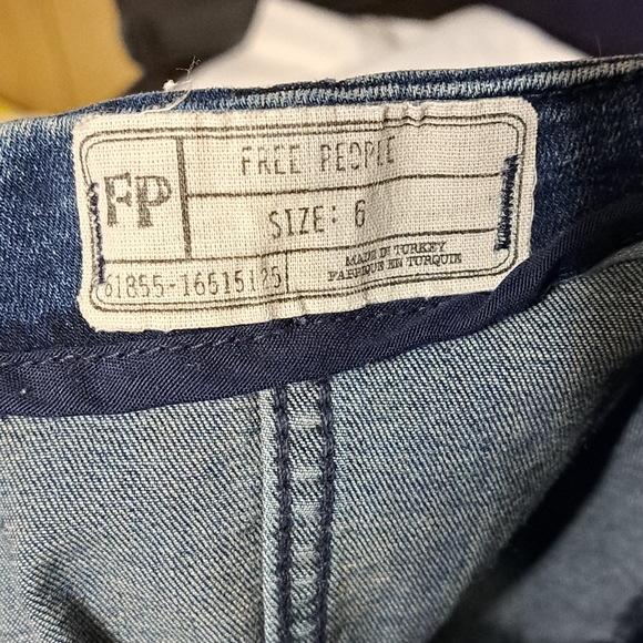 Free people lace up denim skirt size 6 - Picture 3 of 3